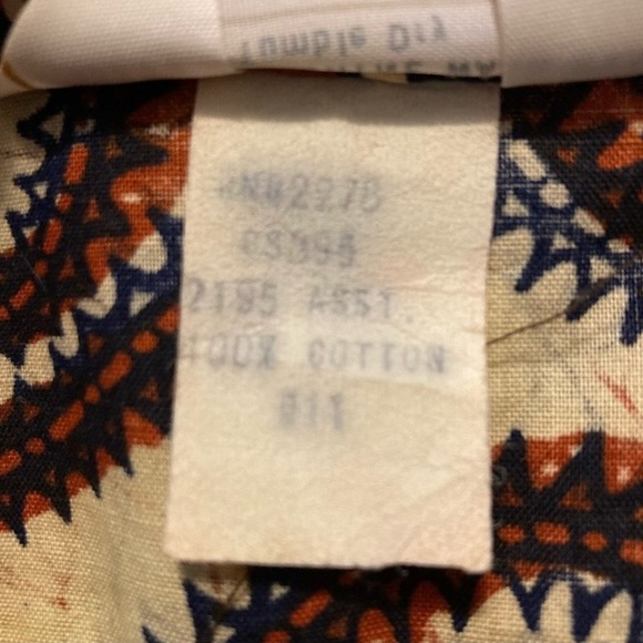 Vintage JCPenney African Afro-Centric Print Cotton Button Down Shirt - Picture 10 of 14